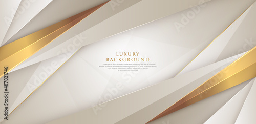 Luxury abstract background with golden sparkle geometric shapes. Luxury and elegant style triangles pattern element. Simple geometric shapes gold metallic texture graphic concept.