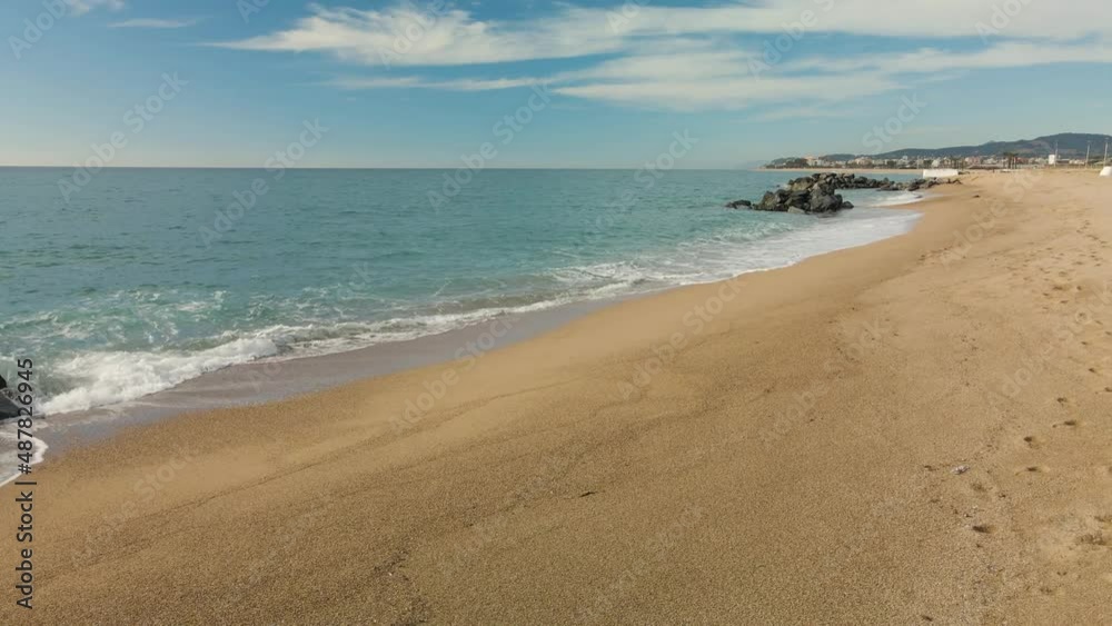 Mediterranean beach with turquoise water Mediterranean beach with turquoise water