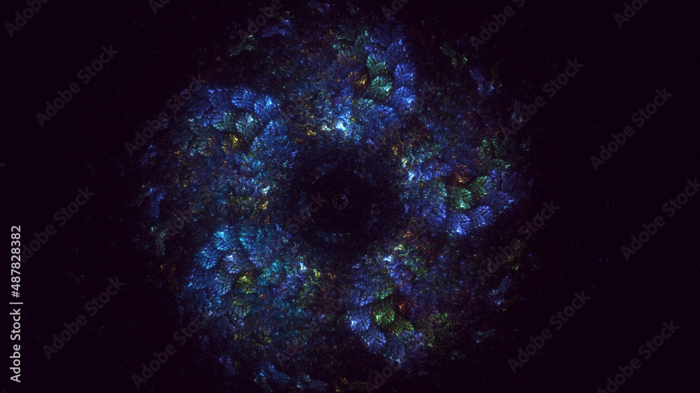 3D rendering abstract circle light background 3D rendering abstract circle light background