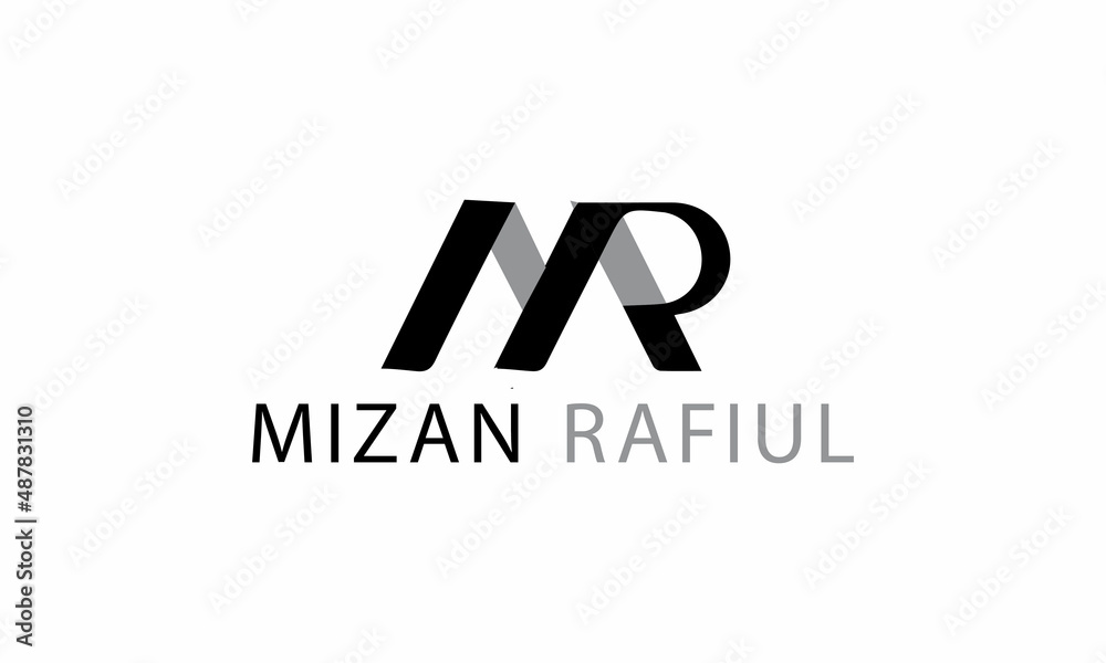 MR logo design. MR logo design.