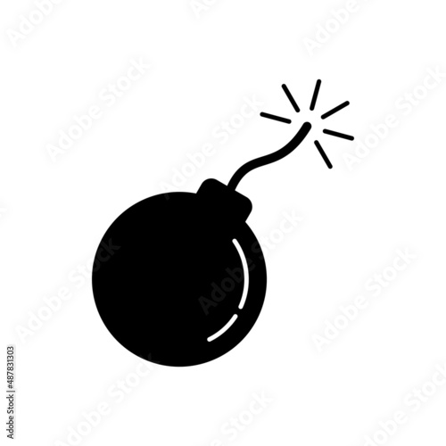 Bomb Icon Vector Illustration Design