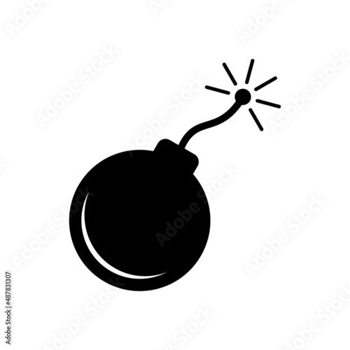 Bomb Icon Vector Illustration Design