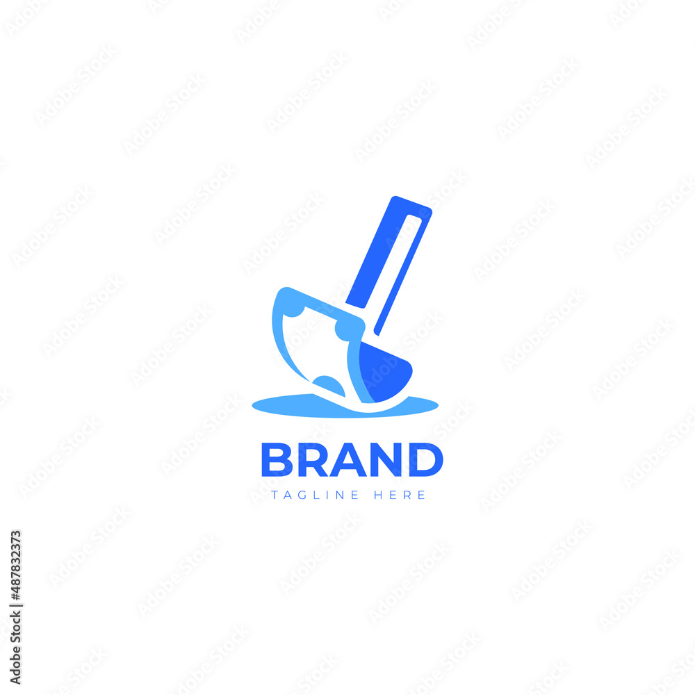 Hammer and money combination logo concept
