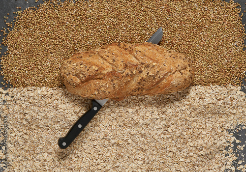 Tasty buckwheat and oat bread