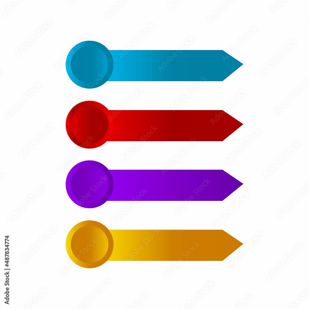 Infographic Banner Shape 4 Gradient Color Design Free Vector Infographic Banner Shape 4 Gradient Color Design Free Vector