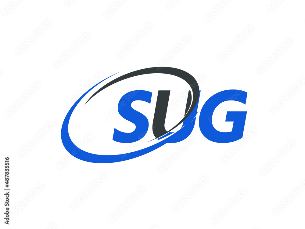 SUG letter creative modern elegant swoosh logo design SUG letter creative modern elegant swoosh logo design