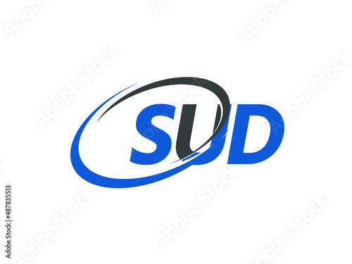 SUD letter creative modern elegant swoosh logo design