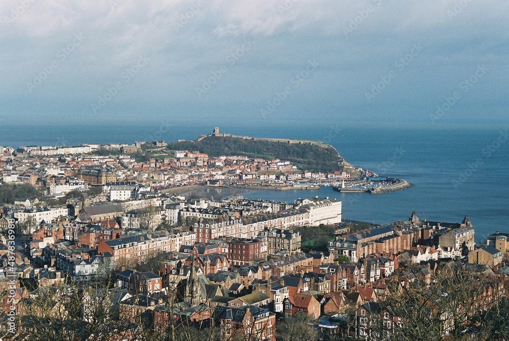 Scarborough, North Yorkshire, as viewed from Oliver's Mount.