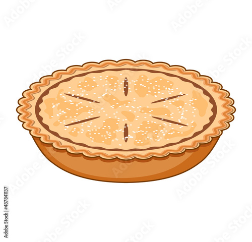 vector apple pie