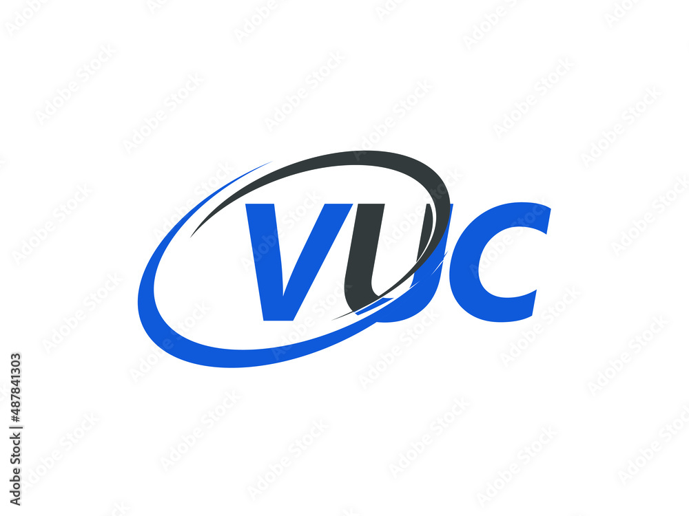 VUC letter creative modern elegant swoosh logo design VUC letter creative modern elegant swoosh logo design