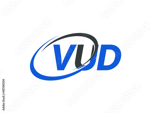 VUD letter creative modern elegant swoosh logo design