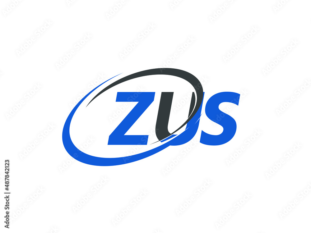 ZUS letter creative modern elegant swoosh logo design ZUS letter creative modern elegant swoosh logo design