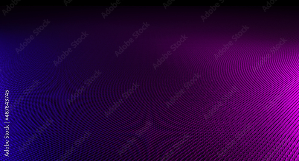 carbon fiber background with purple and blue lights.