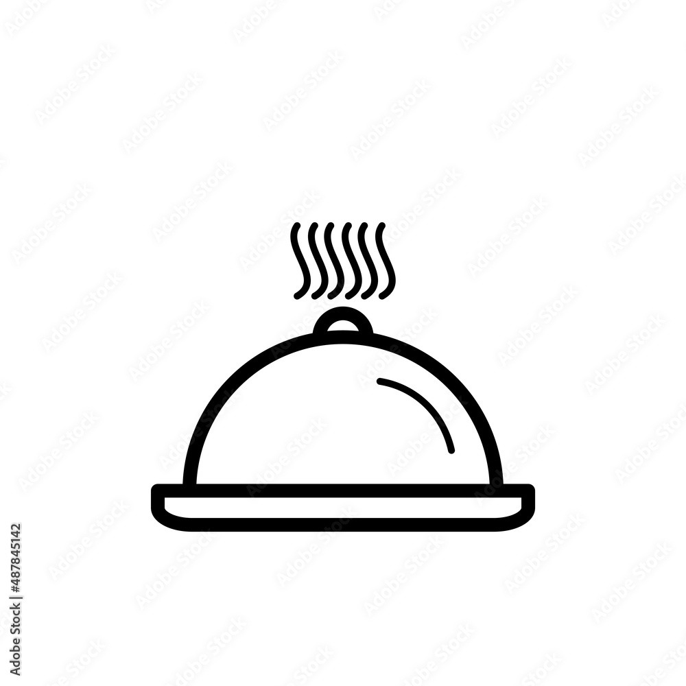 Fototapeta premium Food Tray Icon Vector Illustration