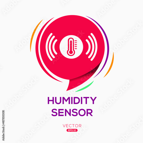 Creative (Humidity sensor) Icon ,Vector sign.