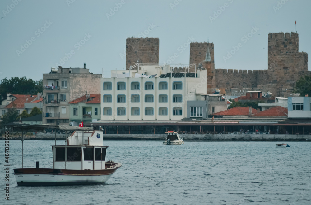 view of the town with castle