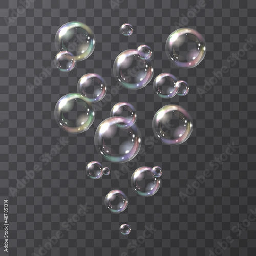 Realistic soap bubbles