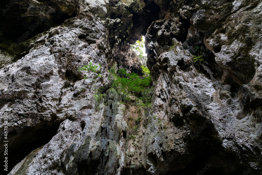 Cave opening in Borneo, Malaysia
