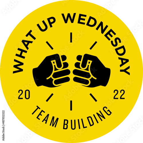 What up Wednesday team building logo