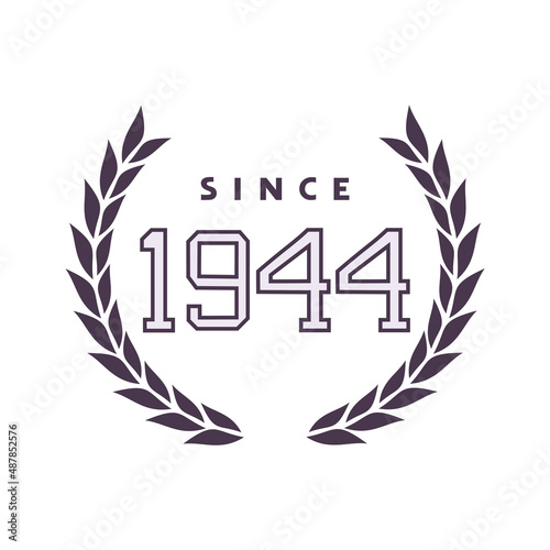 Since 1944 emblem design photo