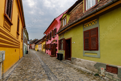 The historic city of Sighisoara in Transilvania Romania   © hecke71