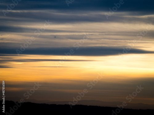 Niebo - zachód słońca © Krzysztof