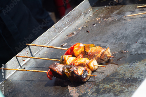 pinchos de verduras a la plancha