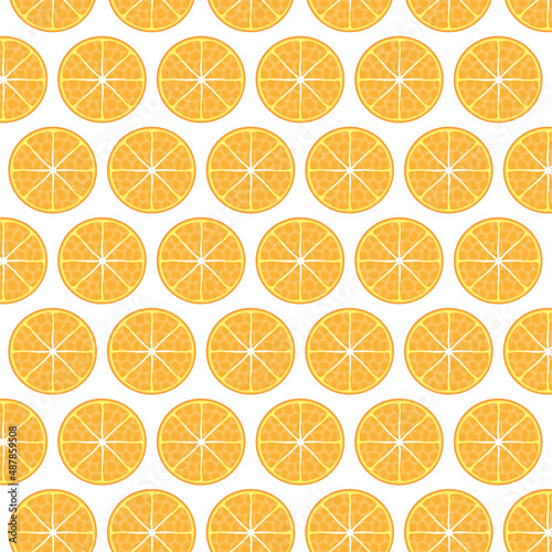 Realistic orange pattern on white background 