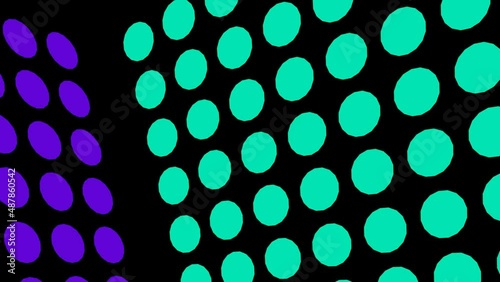 Animation, schleife, endlos, unendlich - farbenfrohe, geometrische Animation - 3D Phantasievolle Animation / Render