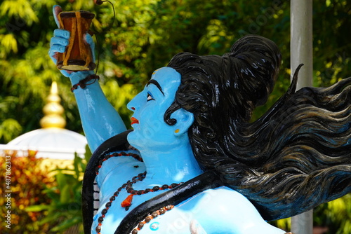 Hindu God Shiva with his Damroo photo