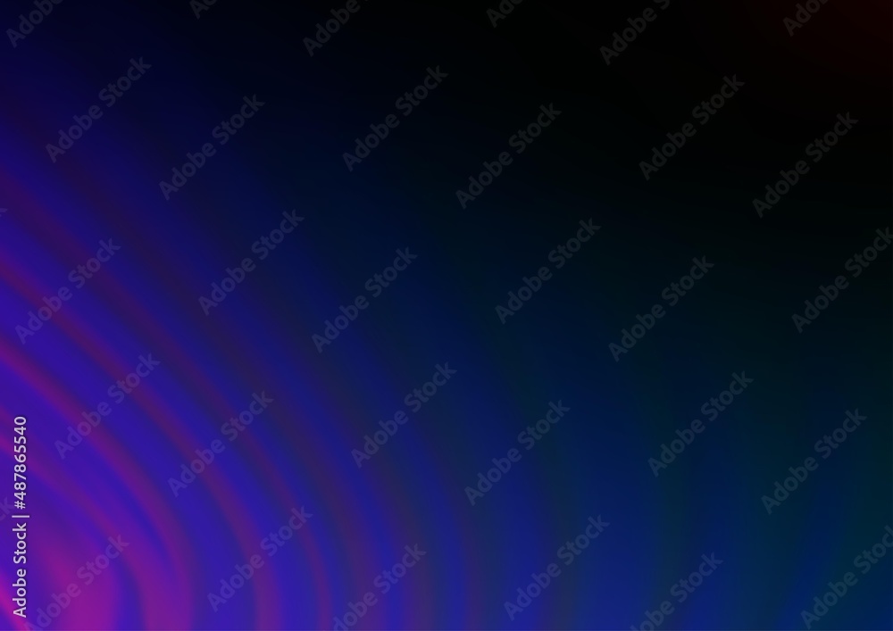 Fototapeta premium Dark Multicolor, Rainbow vector abstract template. Colorful abstract illustration with gradient. The template can be used for your brand book.