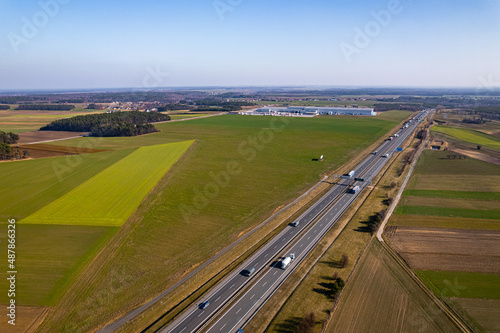 Obraz na płótnie Strzelce Opolskie- autostrada a4 - komunikacja w salonie