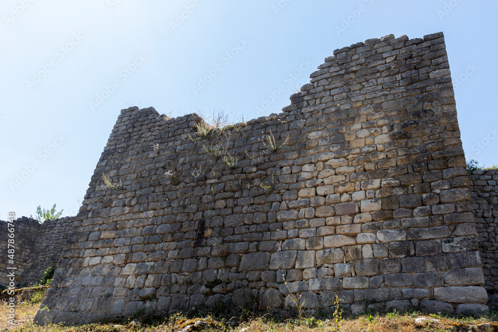 Ruins of medieval fortificated city of Cherven, Bulgaria