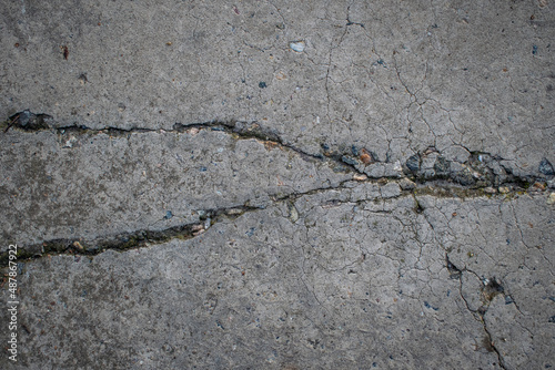 background with cracked concrete texture