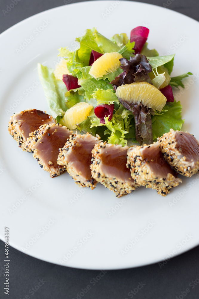 Tuna tataki. japanese food Tuna tataki. japanese food