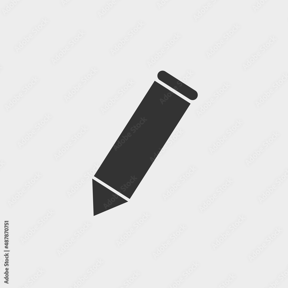 Pencil vector icon illustration sign Pencil vector icon illustration sign