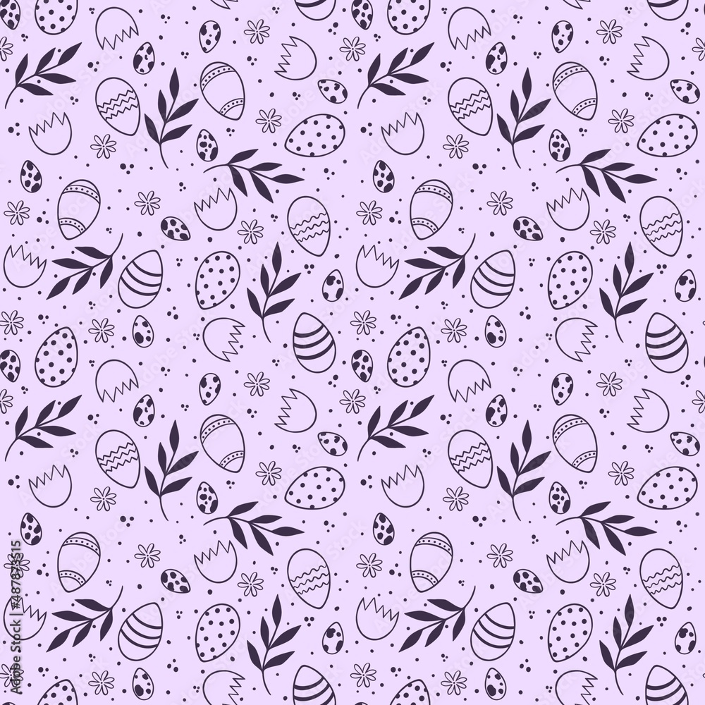easter seamless patterns
