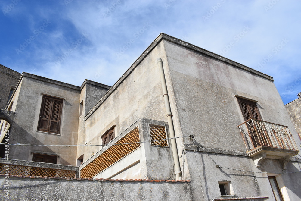 Φωτογραφία Streetview of Erice, a historic town and comune in the province of Trapani, Sici