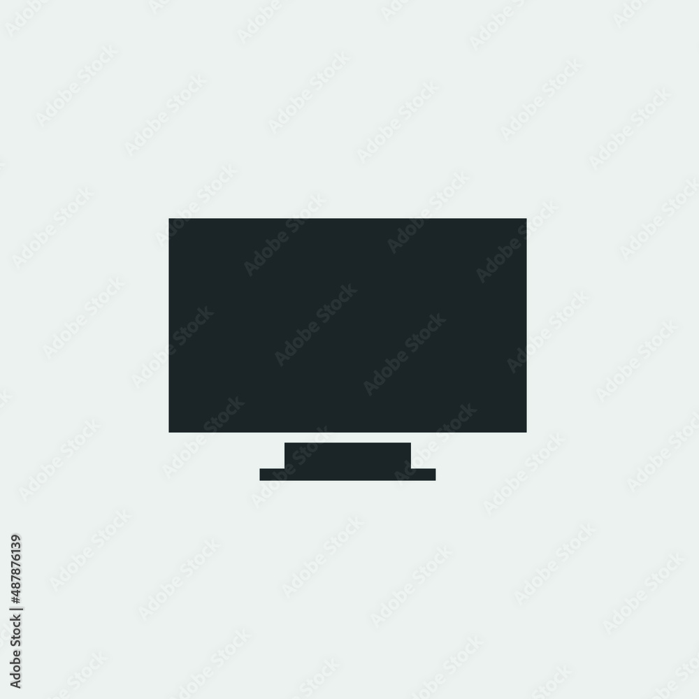Tv vector icon illustration sign Tv vector icon illustration sign