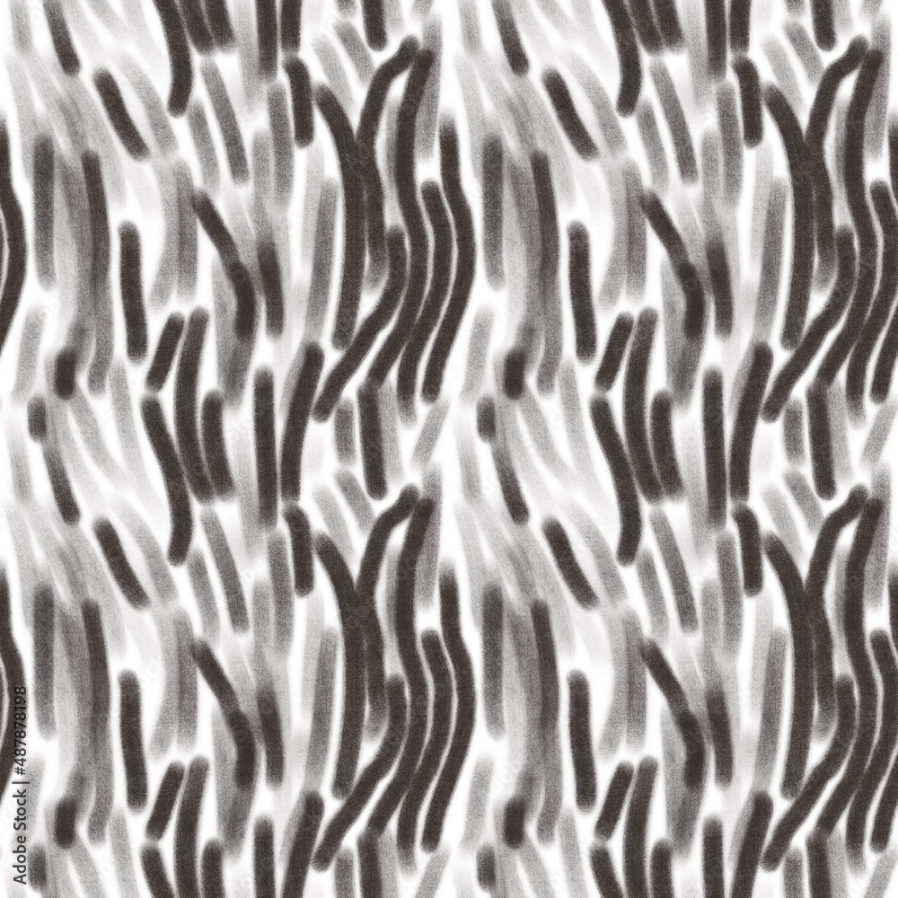 Seamless abstract geometric pattern with lines, brush strokes. Digital background on white, grey, black colors. Illustration. Design for textile fabrics, wrapping paper, background, wallpaper, cover. Seamless abstract geometric pattern with lines, brush strokes. Digital background on white, grey, black colors. Illustration. Design for textile fabrics, wrapping paper, background, wallpaper, cover.