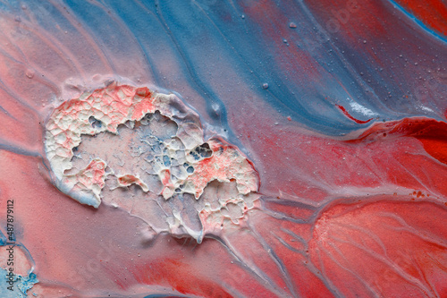 Abstract art background. Hand drawn gouache painting. Color texture.
