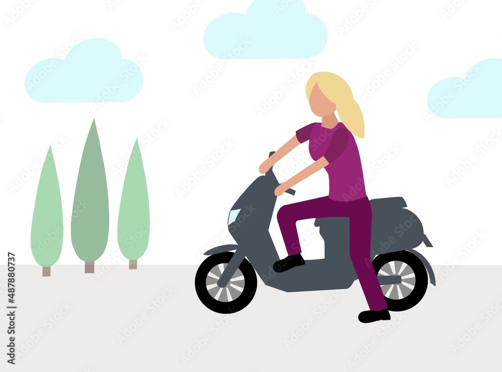 person on e-scooter