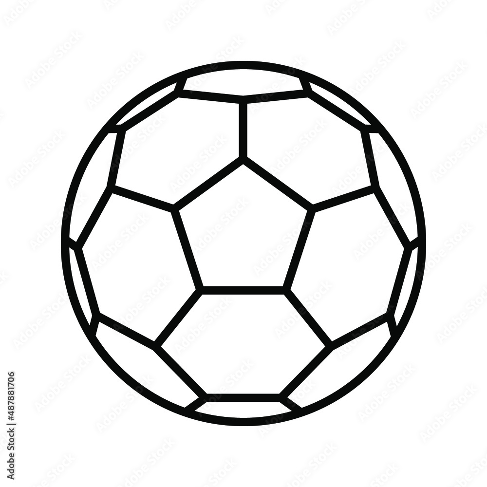 Fototapeta premium football ball icon. sport sign. vector illustration
