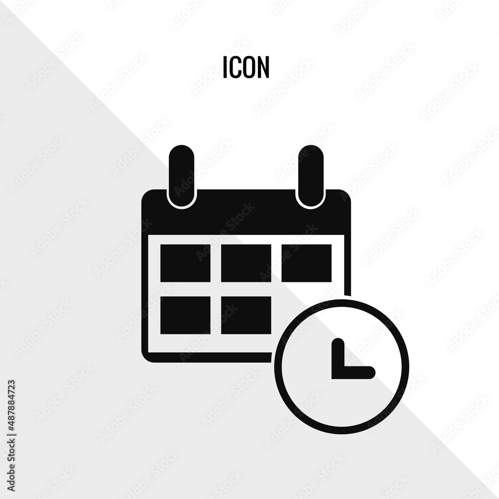 Calendar schedule vector icon illustration sign Calendar schedule vector icon illustration sign
