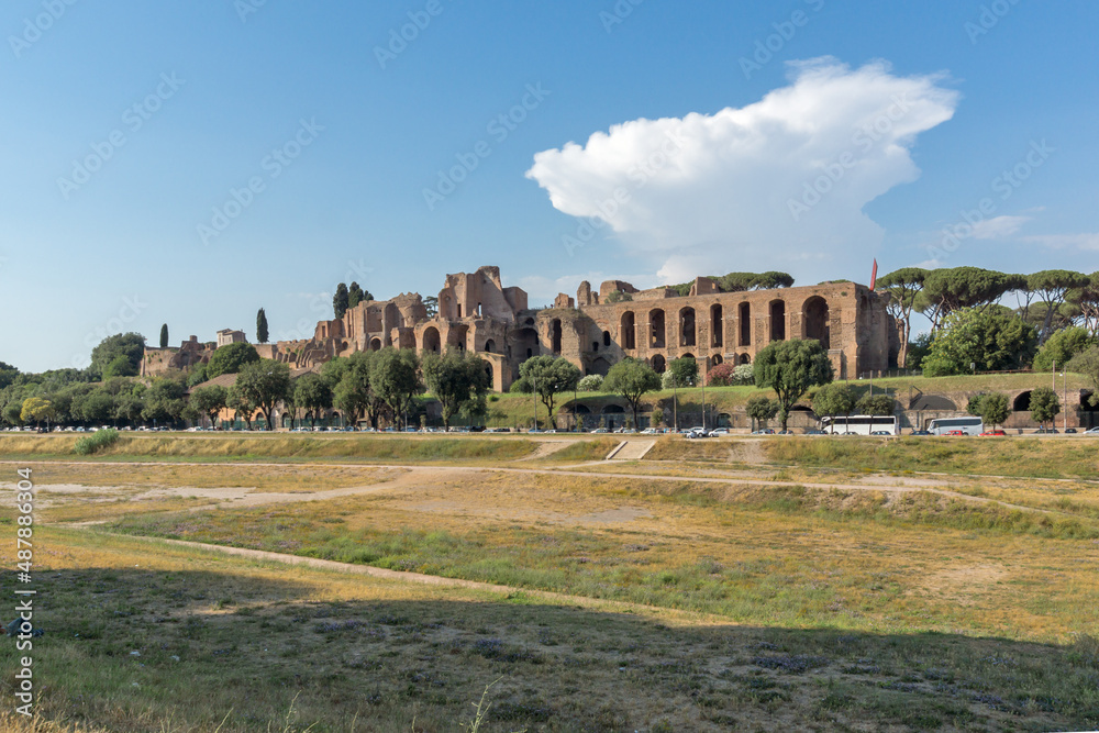 Circus Maximus in city of Rome, Italy