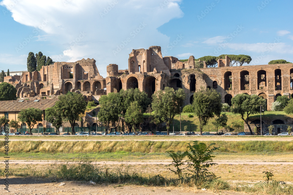 Circus Maximus in city of Rome, Italy
