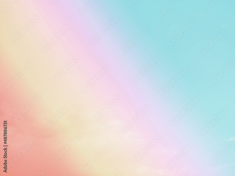 Obraz premium Sky and clouds in pastel tones for graphic design or wallpaper