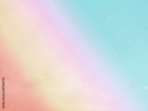 Sky and clouds in pastel tones for graphic design or wallpaper © Nongnuch