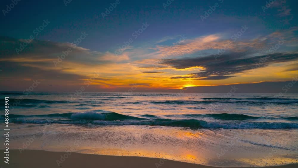 After covid19 sunset tropical beach sea. New normal after covid-19. Phuket Thailand beautiful tropical beach with a sunset sky. Beautiful Phuket beach is a famous tourist destination in Andaman sea su After covid19 sunset tropical beach sea. New normal after covid-19. Phuket Thailand beautiful tropical beach with a sunset sky. Beautiful Phuket beach is a famous tourist destination in Andaman sea su