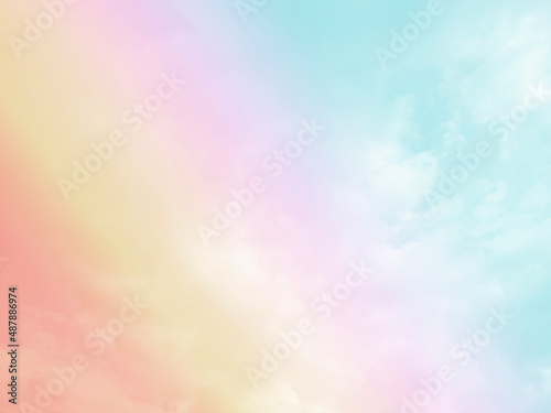 Sky and clouds in pastel tones for graphic design or wallpaper